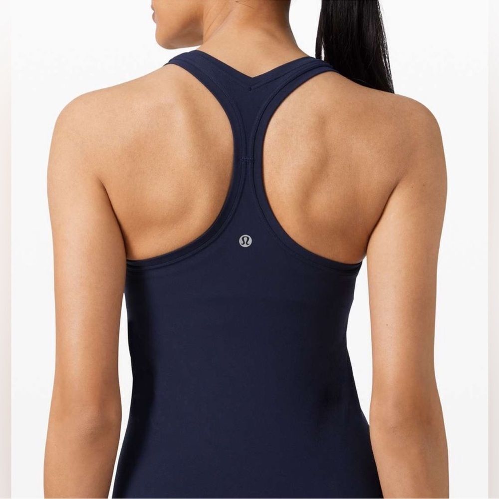 Lululemon Cool Racerback Tank Top Hero Blue Navy Size 6